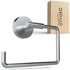 ovimar Toilettenpapierhalter Sejero Silber zum Bohren für 1 Rolle, aus Edelstahl