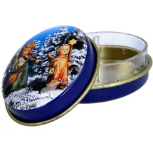 Axisis Pillendose oval Winter Motiv