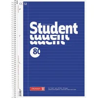 Brunnen Collegeblock Student A4 liniert, 80 Blatt, blau