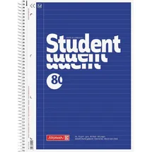 Brunnen Collegeblock Student A4 liniert, 80 Blatt, blau