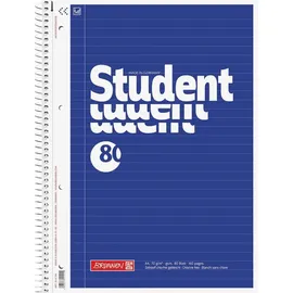 Brunnen Collegeblock Student A4 liniert, 80 Blatt, blau