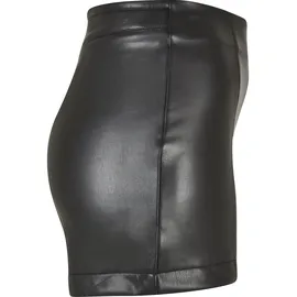 URBAN CLASSICS Synthetic Leather Kurze Hose Black 4XL