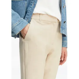 Comma, Strukturierte Cigarette-Pants Hose Beige 36