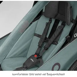 Qeridoo Qupa 1 Plus Kinderfahrradanhänger blau