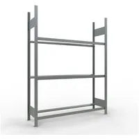 Schulte Reifenregal Stahl 200 x 150 x 40 cm silber 3 Ebenen