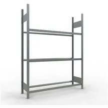 Schulte Reifenregal Stahl 200 x 150 x 40 cm silber 3 Ebenen