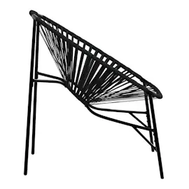 vidaXL Gartenstuhl in Ei-Form 69 x 83,5 x 82 cm schwarz 1 St.