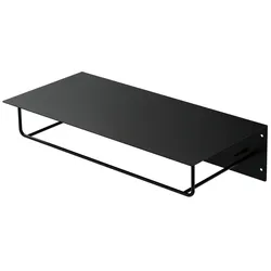 ML-Design Kleiderstange Garderobenstange Metall Wandmontage Kleiderständer mit Ablage