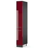 Vicco Apothekerschrank Fame-Line 30 cm Bordeaux Hochglanz/Anthrazit,