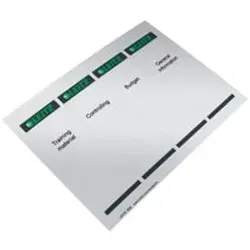 LEITZ Rückenschild kurz breit grau 16850085 100x4ST