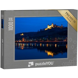 puzzleYOU Puzzle Puzzle 1000 Teile XXL „Würzburg mit Festung Marienberg, Deutschland“, 1000 Puzzleteile, puzzleYOU-Kollektionen Burgen