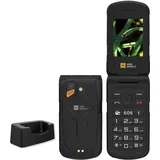 AGM M10 Robustes Klapphandy ohne Vertrag 4G, Kompakt Outdoor Handy Dual-SIM-Funktion, FM-Radio und erweiterbarem Speicher | Langlebiges, taschengroßes Funktionshandy