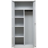 Gürkan Putzmittelschrank 100176 lichtgrau 80,0 x 38,0 x 180,0 cm, aufgebaut