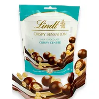Lindt Crispy Sensation Milchschokolade Knusperfüllung Tüte 140g
