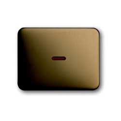 Busch-Jaeger Wippe mit roter Kalotte (bronze)