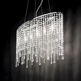 Ideal Lux - Kristall-Hängeleuchte RAIN 5xE14/40W/230V klar - Klar