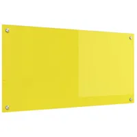 VidaXL Küchenrückwand Gelb 100x50x0,6 cm Hartglas