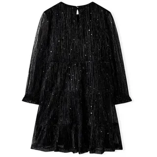 vidaXL Kinderkleid mit Langen Ärmeln Schwarz 92