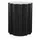 Kartell Hocker Kunststoff 35 x 46 x 35 cm Schwarz