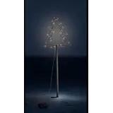 LINDER EXCLUSIV LEX 3D Baum aus Metall mit 52 LEDs warmweiß, mit Erdspieß+Timer LK086