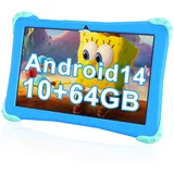 EagleSoar Kinder Tablet 10 Zoll, Android 14 mit Octa-Core-Prozessor, für Kinder im Alter von 3-10 Jahren, 10GB RAM + 64GB ROM, mit Lernsoftware für Kinder und Kindersicherung