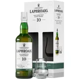 Laphroaig 10 Jahre - Geschenkset mit Glas - Islay Single Malt...