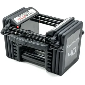 PowerBlock Pro 100 EXP Verstellbare Kurzhantel 1 bis 18 kg schwarz