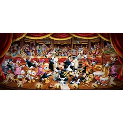 Puzzle CLEMENTONI "Panorama High Quality Collection, Disney Orchester" Puzzles bunt Kinder Puzzle Made in Europe