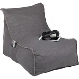 Relaxdays Sitzsack mit Lehne, Grau