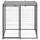 vidaXL Hundezwinger 110x110x110 cm Stahl Schwarz
