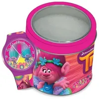 Disney WALT DISNEY KID WATCH Mod. TROLLS - Tin Box Kinderuhr