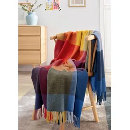Biederlack Plaid »Soft Impression im Doubleface-Look« Wolle-Kaschmir-Mix, bunt