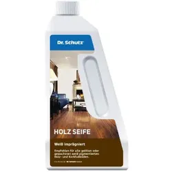 Dr. Schutz® Holz Seife, weiß, Wischpflegemittel auf Seifenbasis, 750 ml - Flasche