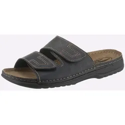 Pantolette, Herren, Gr. 41, schwarz, Lederimitat, Schuhe