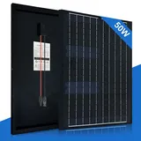 50W Solarmodul Solarpanel Monokristallin Rigid Für Wohnmobil Auto 0% MwSt.*