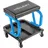 Högert Arbeitshocker Stahl/Vinyl blau fahrbar bis 130 kg
