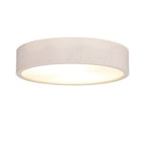 LICHT-ERLEBNISSE Deckenlampe Holz Glas Ø37cm blendarm E27 Deckenleuchte Wohnzimmer Schlafzimmer - Beige