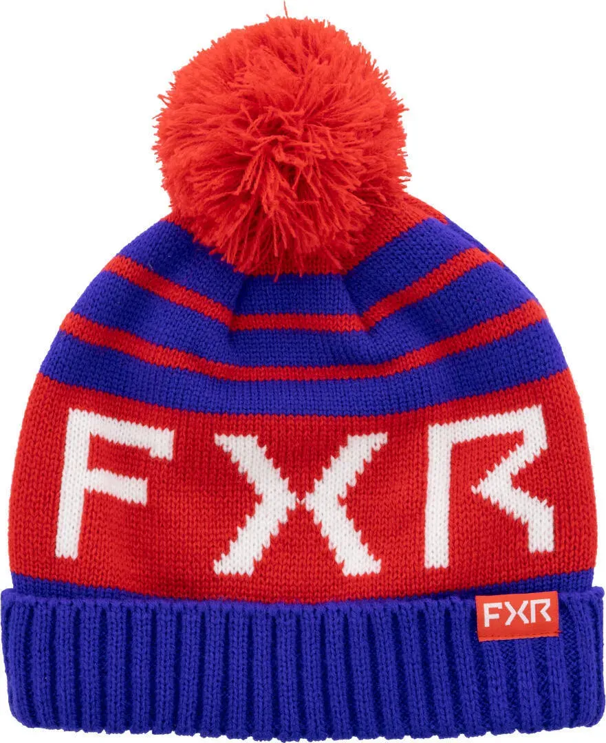 FXR Helium 2025 Jugend Beanie, rot-blau