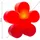 8 seasons design GmbH Motivleuchte Shining Flower Kunststoff Durchmesser 40 cm 1 Stück rot