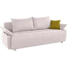 Collection AB Schlafsofa Kunstleder 2-Sitzer Beige