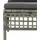 vidaXL 3-tlg. Garten-Lounge-Set mit Kissen Grau Poly Rattan