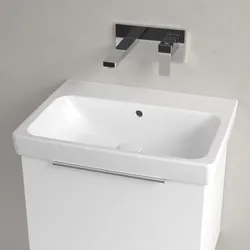 Villeroy & Boch Architectura Waschbecken 60 x 44,5 cm, mit Überlauf, Badkeramik, weiß alpin