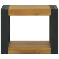 vidaXL Wand-Badregal 45x45x35 cm Massivholz Teak