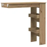 vidaXL Wand-Bartisch 102 x 45 x 103,5 cm Braun