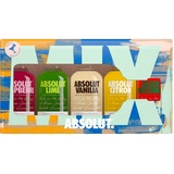 Absolut Vodka Five Set – 5er Pack Absolut Vodka Mix – Mit Raspberri, Lime, Vanilia, Citron und Watermelon– 5 x 50 ml