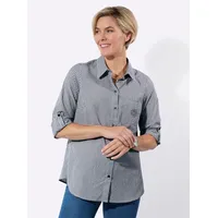 Classic Basics WITT WEIDEN Longbluse in schwarz-weiß-kariert | Gr.: