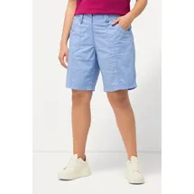 Ulla Popken Cargo-Bermuda wolkenblau 60