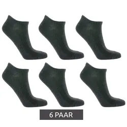 6 Paar TASTIQ Sneaker-Socken schlichte Baumwoll-Socken in Geschenkbox Sport-Socken Grau - 39-42
