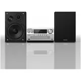 Panasonic SC-PMX802E-S CD-Mikrosystem mit DAB+ und optischem Eingang silber/schw