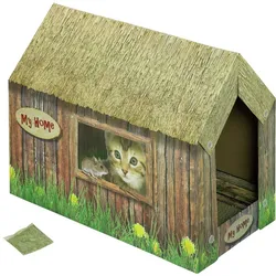 Nobby Katzenhaus aus Karton 49x26x36cm